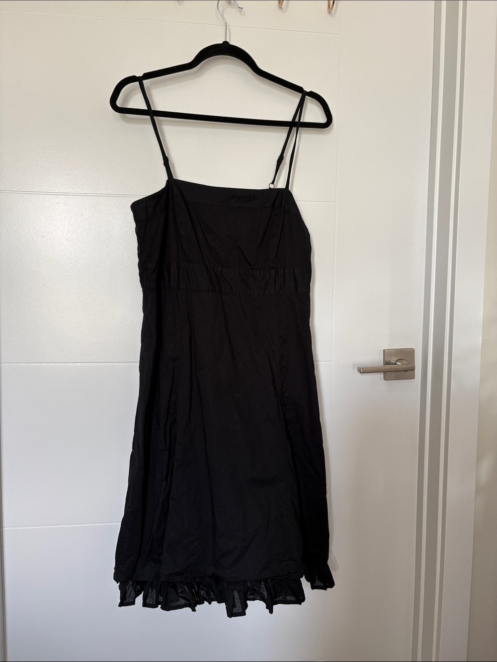 GAP Black Spaghetti-Strap Mini Dress